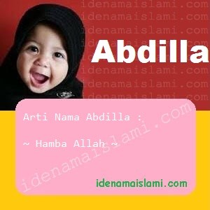arti nama Abdilla