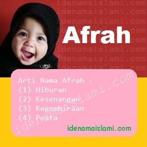 arti nama Afrah