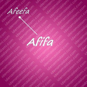 variasi arti nama afifa untuk nama bayi perempuan islami