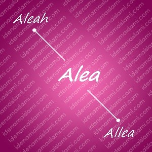 variasi arti nama alea untuk nama bayi perempuan islami