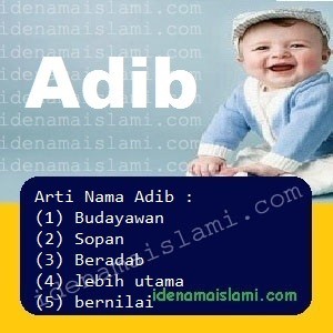 Arti Islami Nama Bayi Laki Laki Islam Adib arti nama Adib