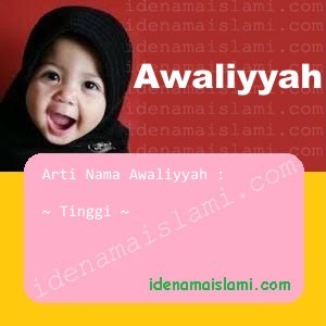 Arti Islami Nama Bayi Perempuan Islam Awaliyyah arti nama Awaliyyah