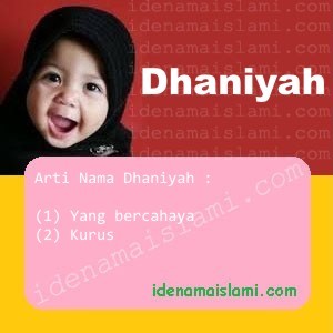 arti nama dhaniyah
