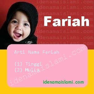 arti nama fariah