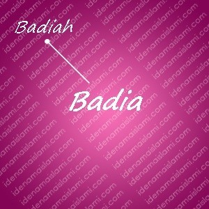 variasi arti nama badia untuk nama bayi perempuan islami