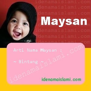arti nama Maysan