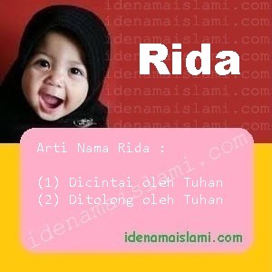 arti nama Rida