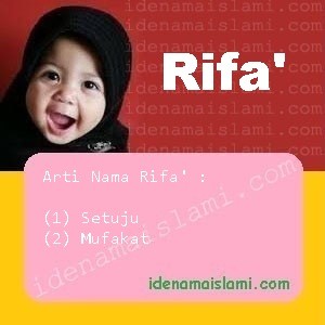 arti nama Rifa'