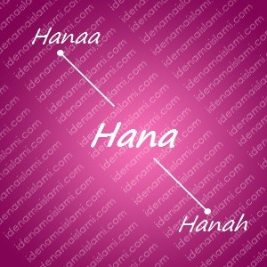 variasi arti nama Hana untuk nama bayi perempuan islami
