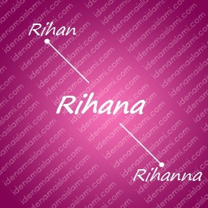 variasi arti nama Rihana untuk nama bayi perempuan islami