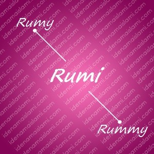 variasi arti nama Rumi untuk nama bayi perempuan islami