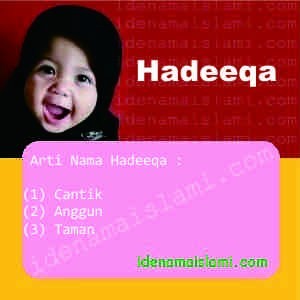Arti Nama Hadeeqa