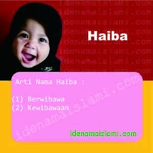 Arti Nama Haiba