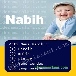 Arti Islami Nama Bayi Laki Laki Islam Nabih arti nama Nabih