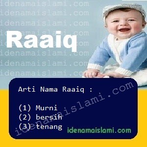 arti nama Raaiq
