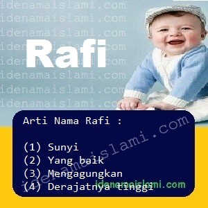 arti nama Rafi