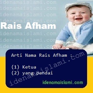 arti nama Rais Afham