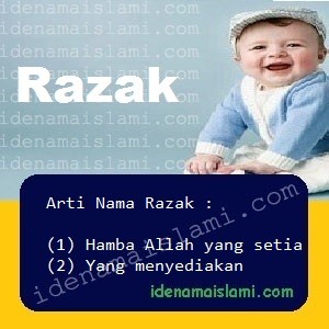 arti nama Razak