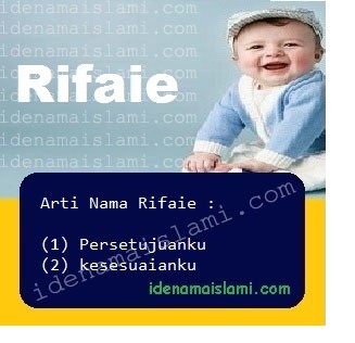 arti nama Rifaie