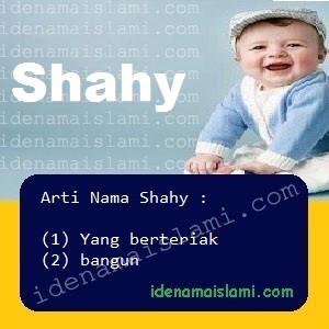 arti nama Shahy