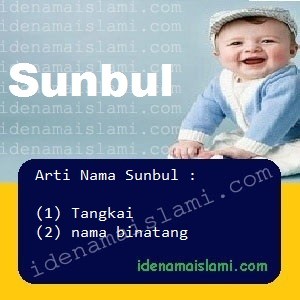 Arti Islami Nama Bayi Laki Laki Islam Sunbul arti nama Sunbul
