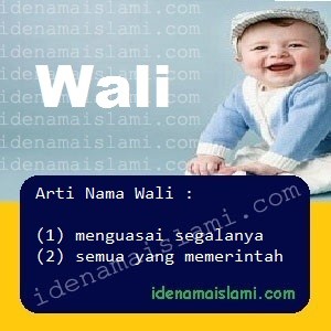 arti nama Wali