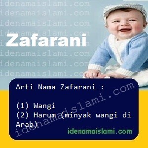 arti nama Zafarani