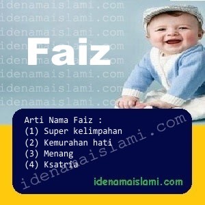 arti nama Faiz