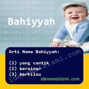 arti nama Bahiyyah
