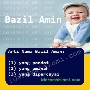 arti nama Bazil Amin