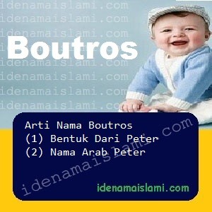 arti nama Boutros