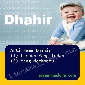 Arti Islami Nama Bayi Laki Laki Islam Dhahir arti nama Dhahir