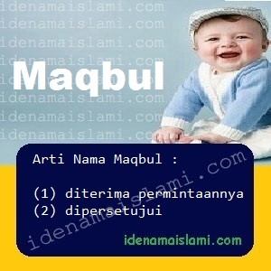 arti nama Maqbul