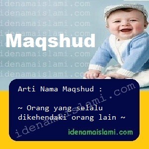 arti nama Maqshud