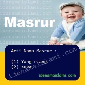 arti nama Masrur