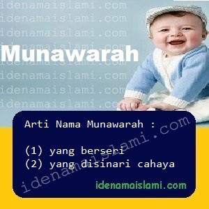 arti nama Munawarah