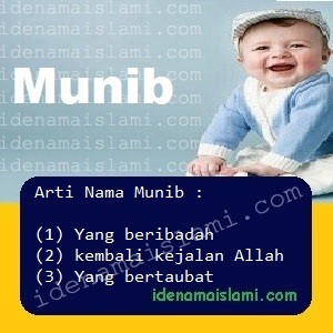 Arti Islami Nama Bayi Laki Laki Islam Munib arti nama Munib