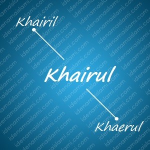 variasi arti nama Khairul untuk nama bayi laki laki islami