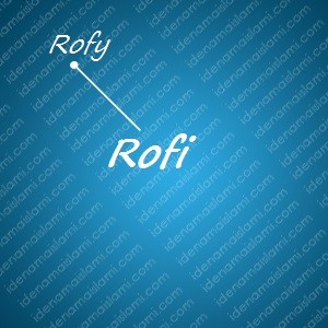 variasi arti nama Rofi untuk nama bayi laki laki islami