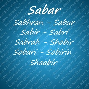 Variasi Nama Sabar Untuk Nama Bayi Laki Laki Islami variasi arti nama Sabar untuk nama bayi laki laki islami