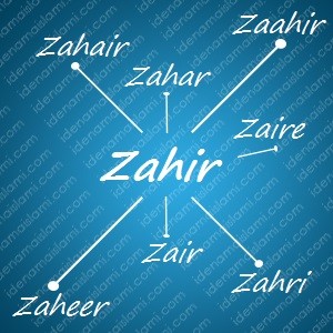 variasi arti nama Zahir untuk nama bayi laki laki islami